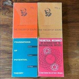 Vintage Dover Technical Paperback Books - Theory of Sound Rayleigh + MORE